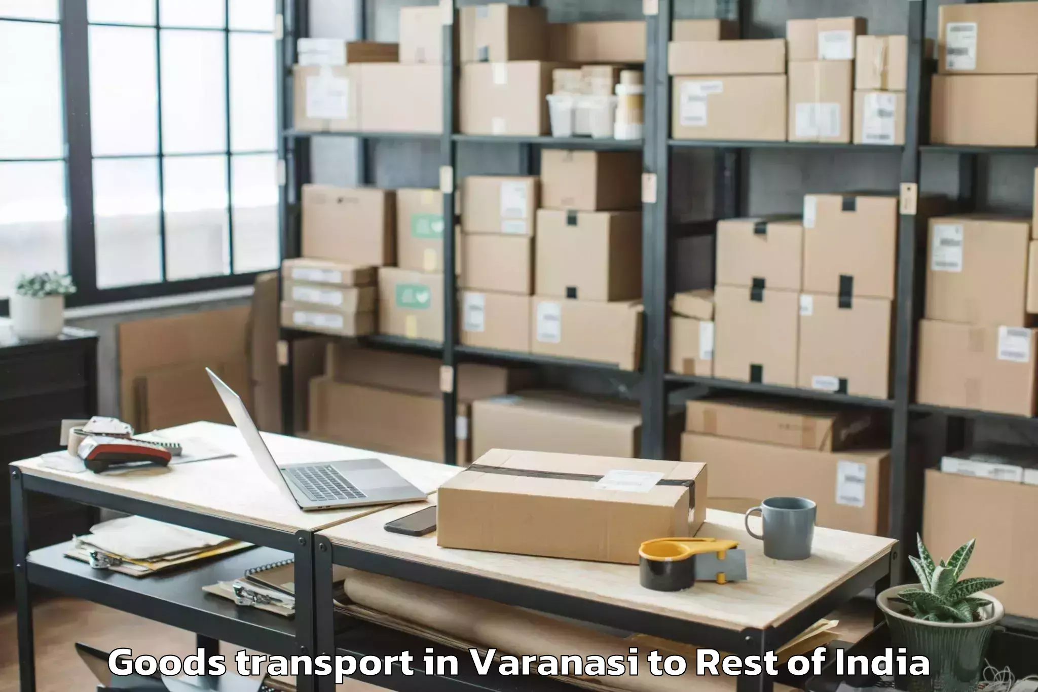 Top Varanasi to Mariyang Goods Transport Available